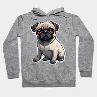 Cute Pug Dog - Dogs Pugs Hoodie